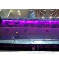 Design personalizado de cortina digital gráfica de parede LED interna